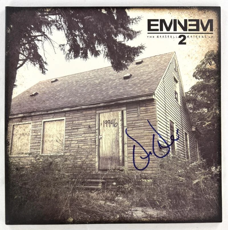 Dr Dre Signed Autograph Album Vinyl Record The Marshall Mathers LP 2 Beckett COA