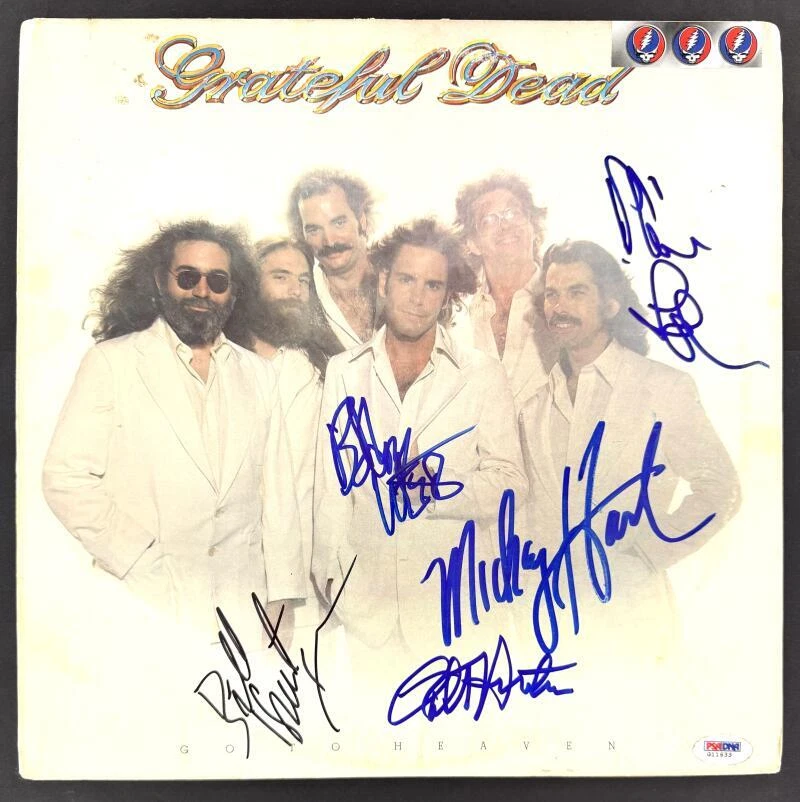 The Grateful Dead Band Signed Autograph Album Record - Hunter Weir Lesh +2 PSA