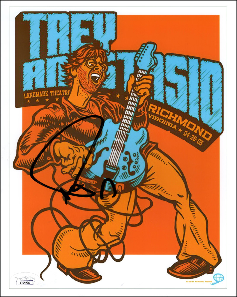 Trey Anastasio of Phish Signed Autograph 8x10 Photo Photograph w/ JSA COA