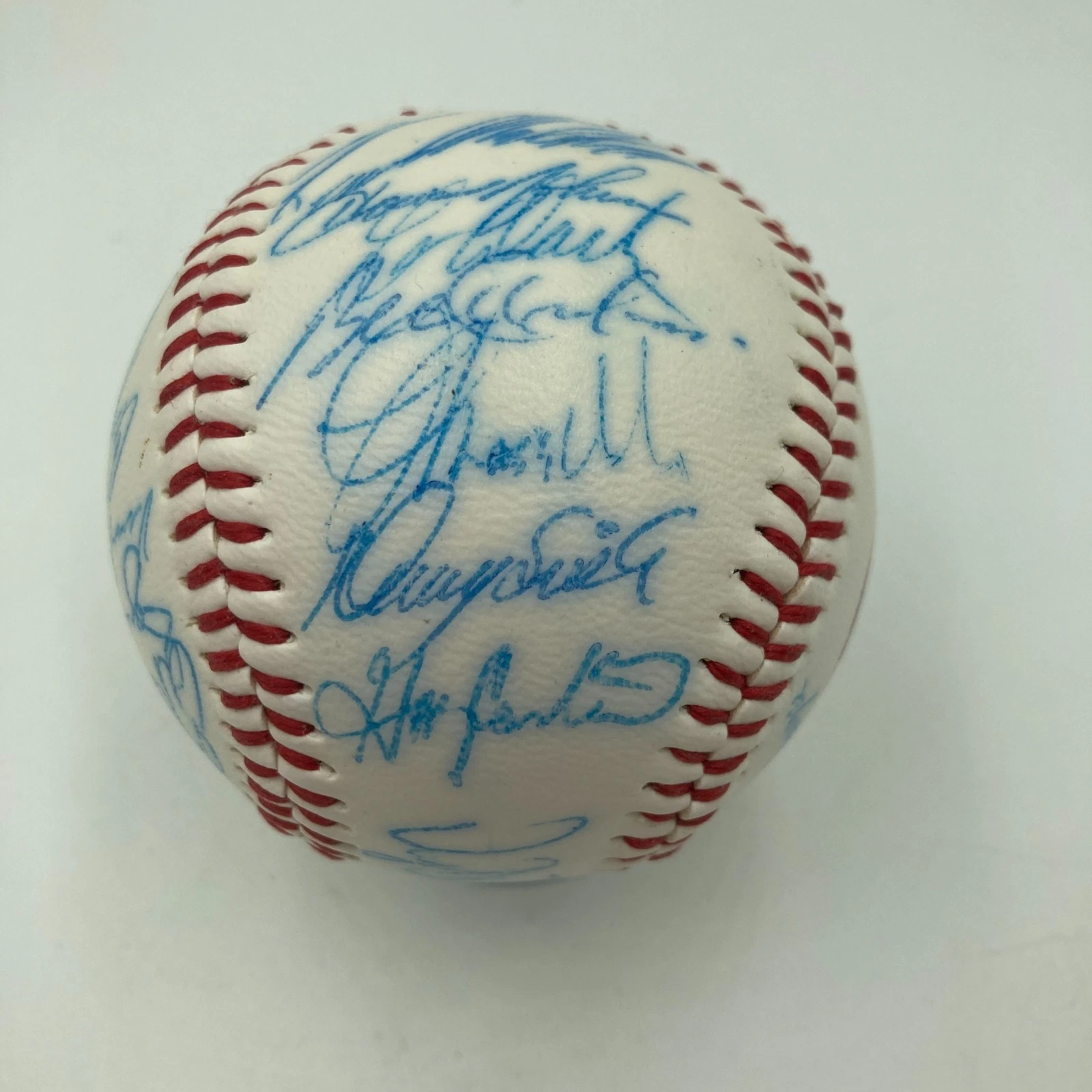 Vintage 1986 New York Mets World Series Champs Team Signed Baseball JSA COA