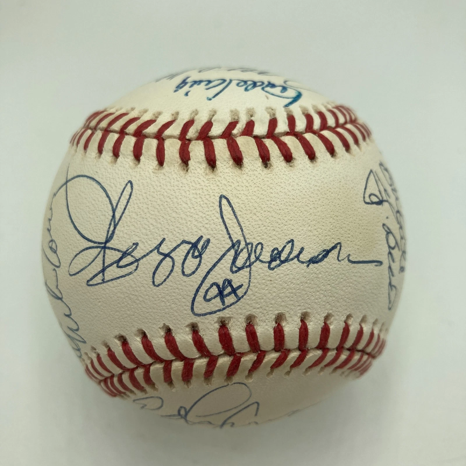 1977 Yankees World Series Champs Team Signed Baseball JSA COA