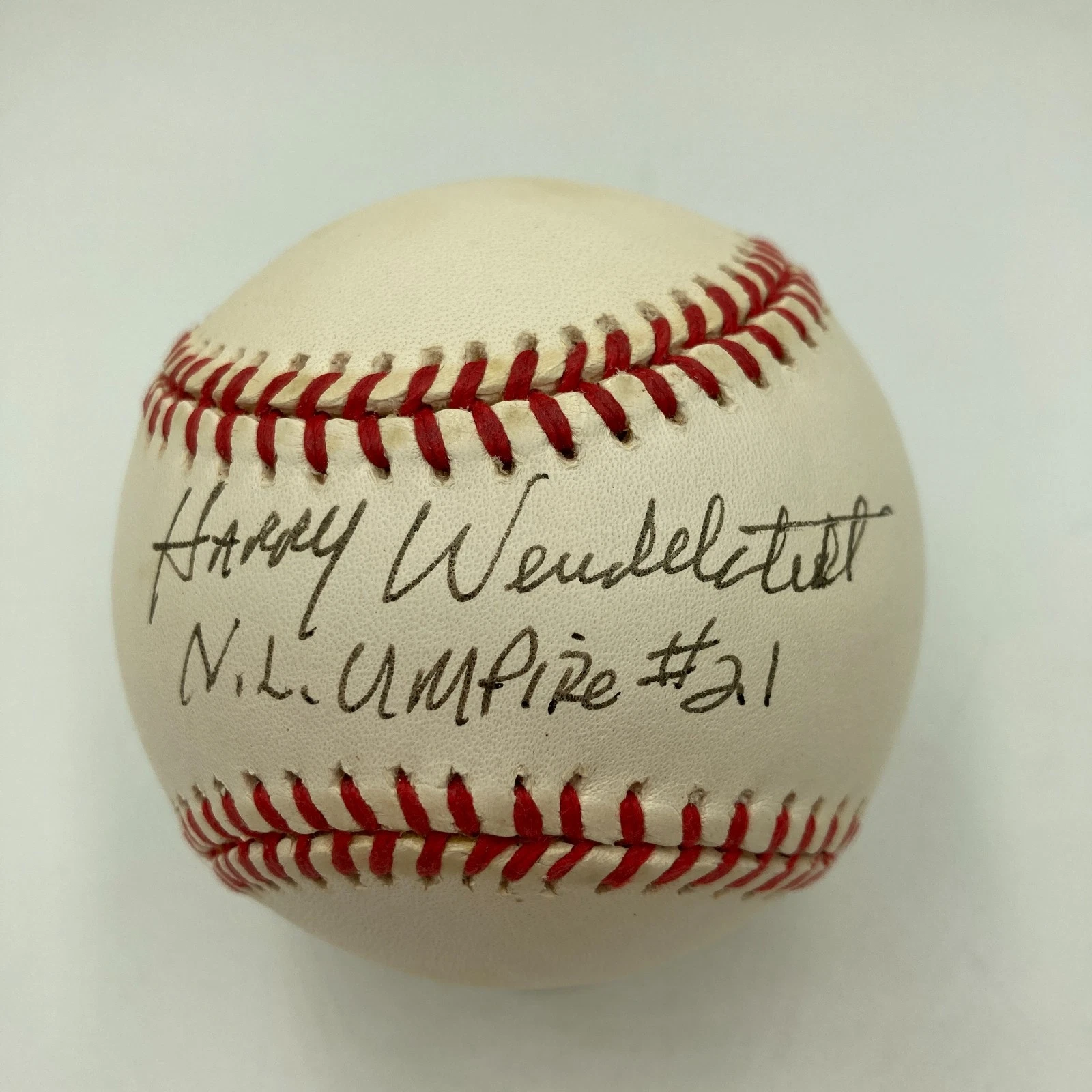Harry Wendelstedt NL Umpire #21 Signed National League Baseball JSA Certified
