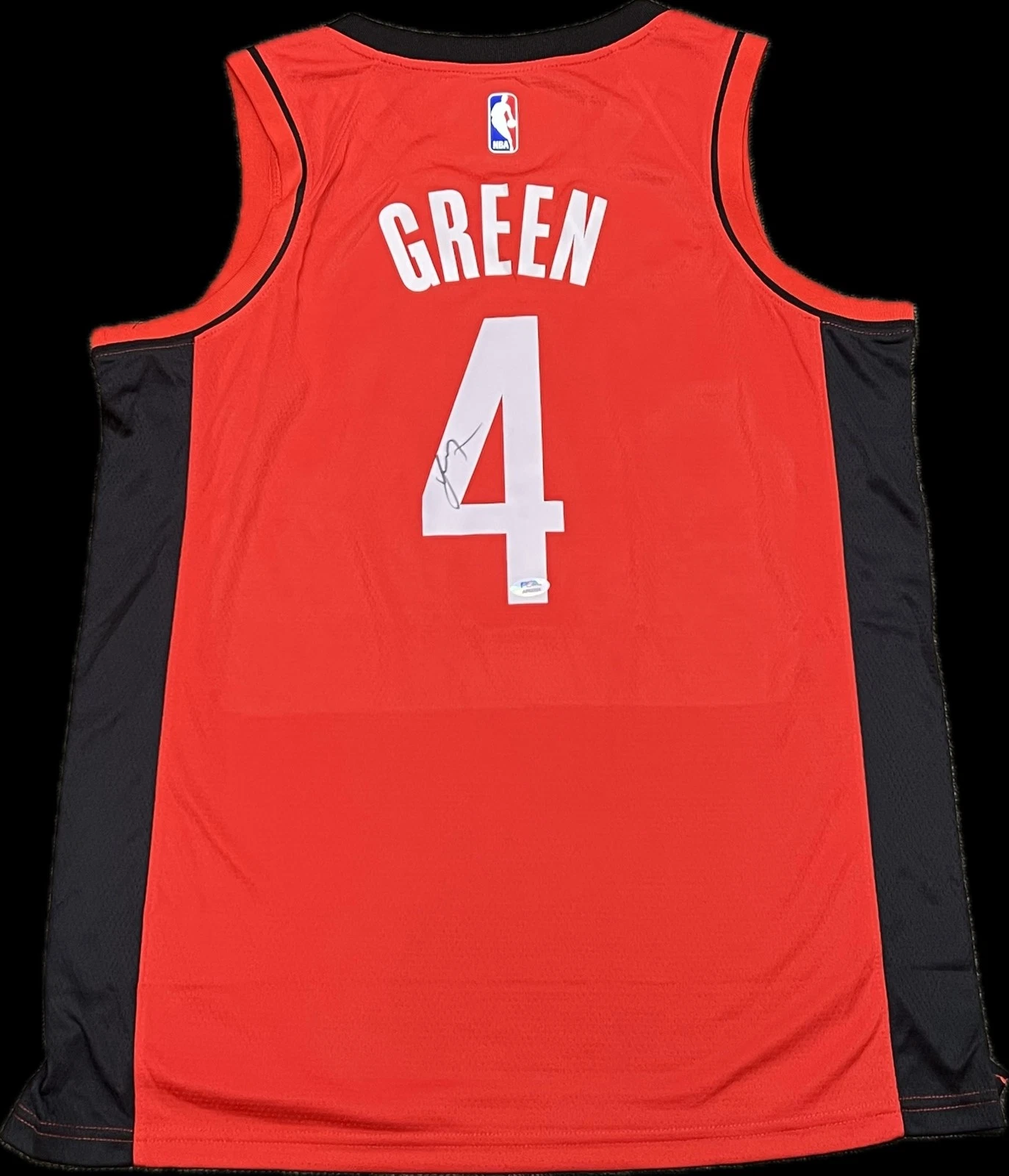 Jalen Green Signed Jersey PSA Houston Rockets Autographed