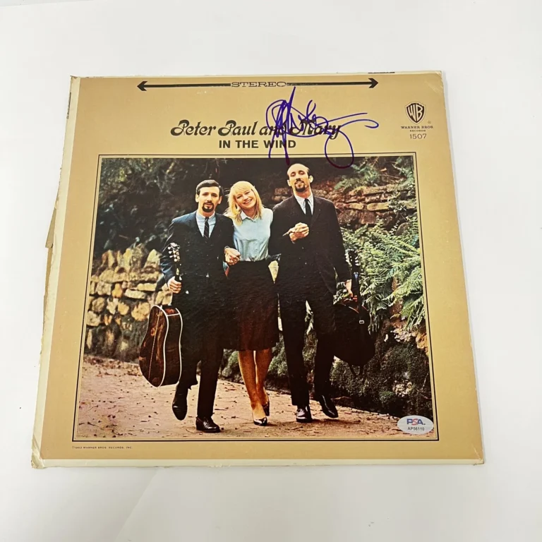Paul Stookey Signed Vinyl PSA Autographed  In The Wind