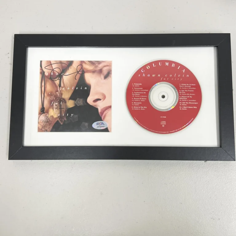 Shawn Colvin Signed CD Cover Framed PSA/DNA Autographed