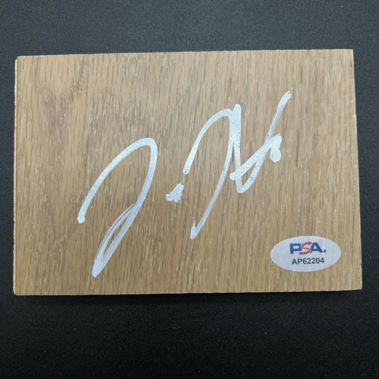 Donte Divencenzo Signed Floorboard PSA Autographed Timberwolves