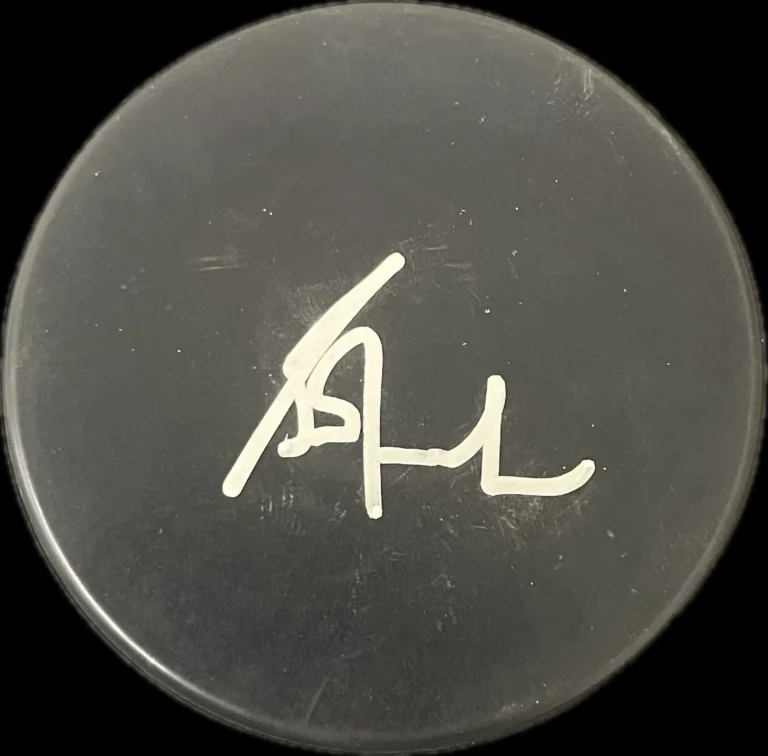 Grant Fuhr signed Hockey Puck PSA Kings/Oilers Autographed