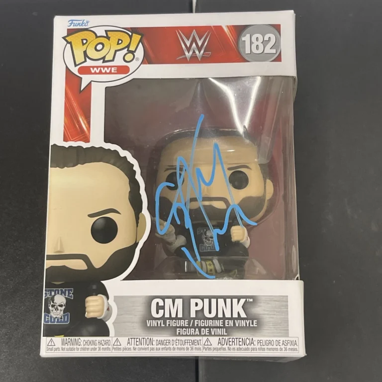 CM Punk Signed Funko Pop PSA WWE Autographed