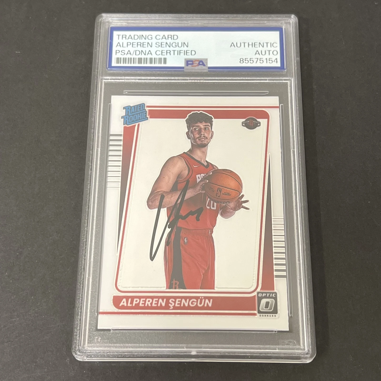 2021-22 Panini Donruss Optic #169 Alperen Sengun signed card PSA