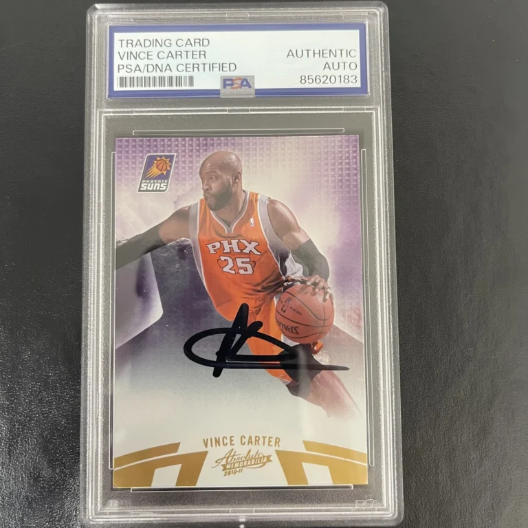 2011-12 Panini America #34 Vince Carter signed card PSA Suns