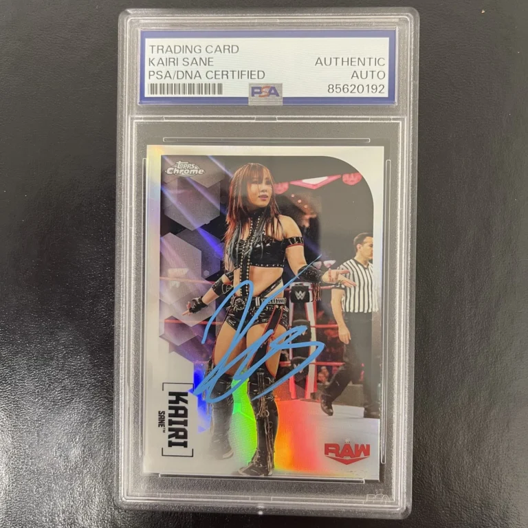 2020-21 Topps Chrome Refractor Raw #34 Kairi Sane signed card PSA