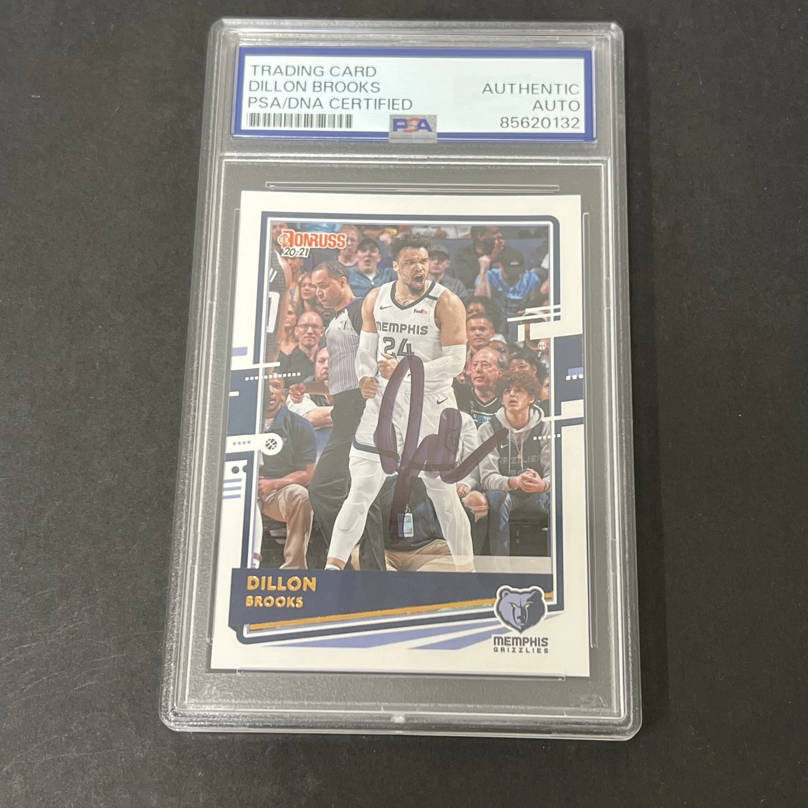 2020-21 Donruss #47 Dillon Brooks signed card PSA Auto Authentic