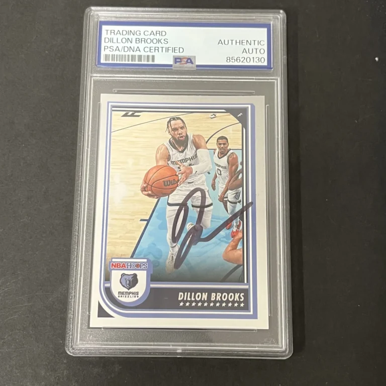 2022-23 Panini Hoops #135 Dillon Brooks signed card PSA Auto Grizzlies