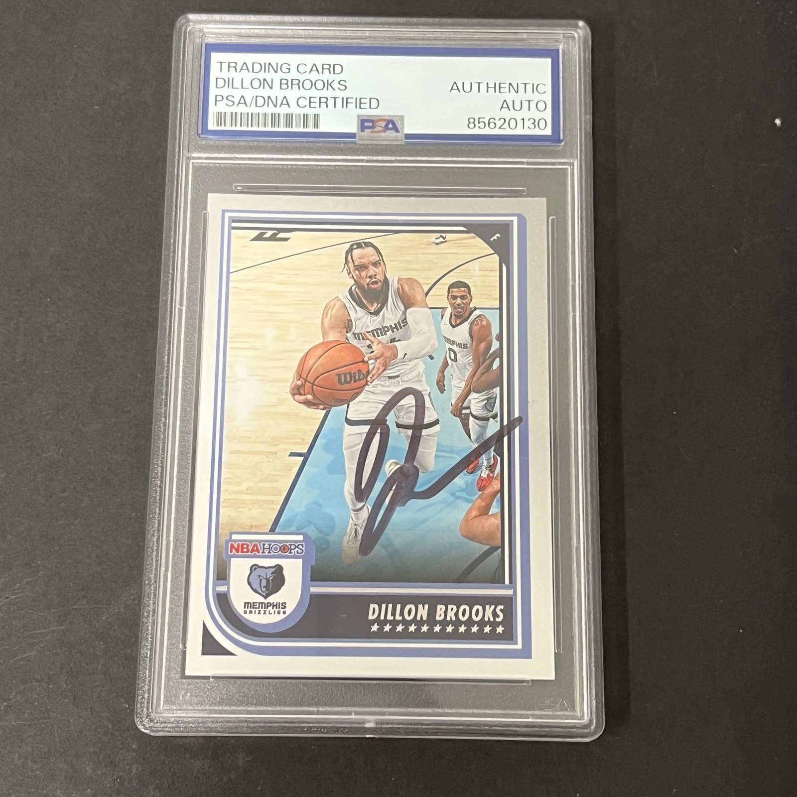 2022-23 Panini Hoops #135 Dillon Brooks signed card PSA Auto Grizzlies