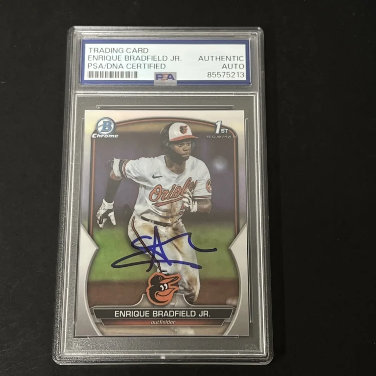 2023 Bowman Chrome #BDC-188 Enrique Bradfield Jr. signed card PSA Auto A