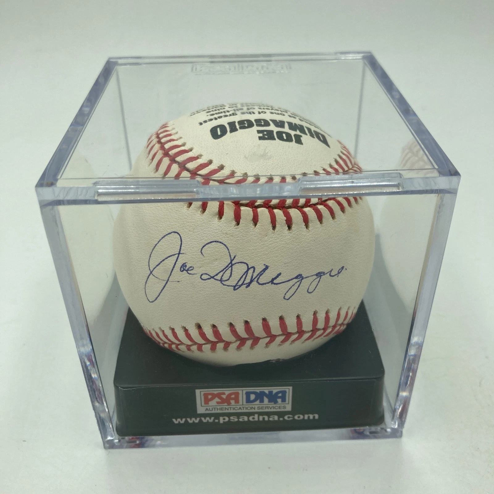 Beautiful Joe Dimaggio Signed American League Baseball PSA Graded MINT 9