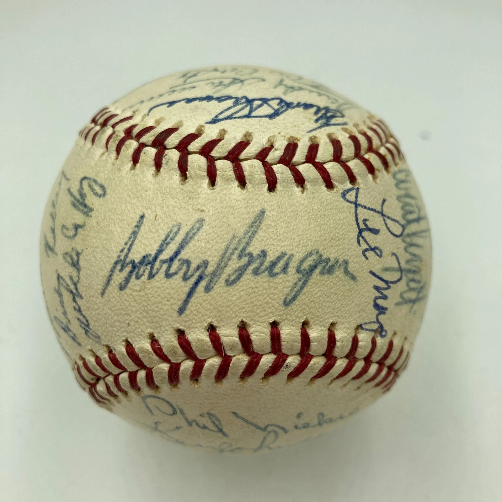1965 Milwaukee Braves Team Signed National League Baseball JSA COA