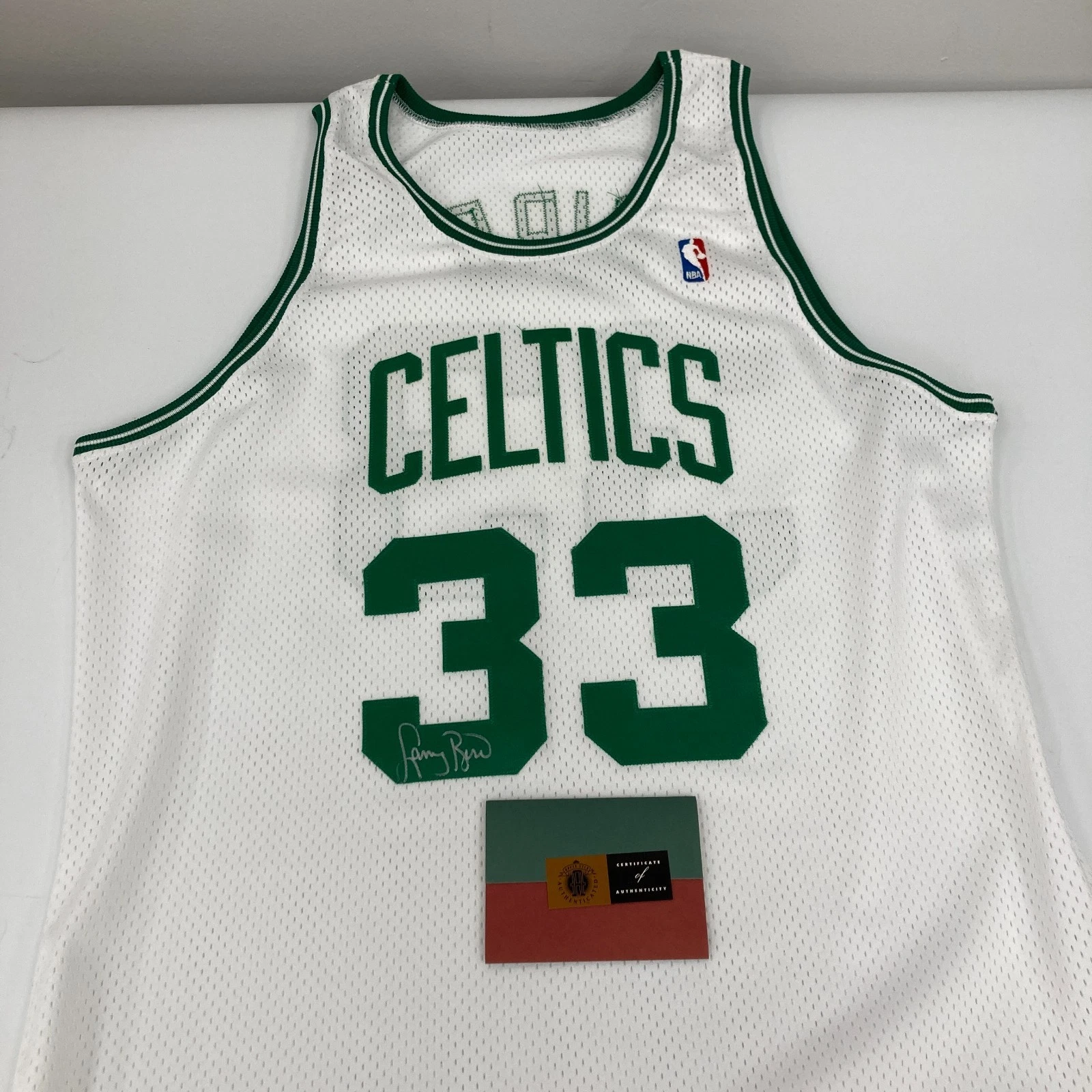 Larry Bird Signed 1992-93 Boston Celtics Authentic Jersey Upper Deck UDA COA