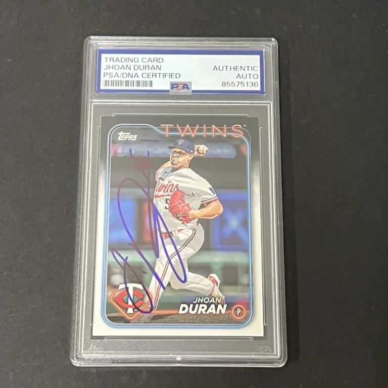 2024 Topps Series 1 #227 Jhoan Duran signed card PSA