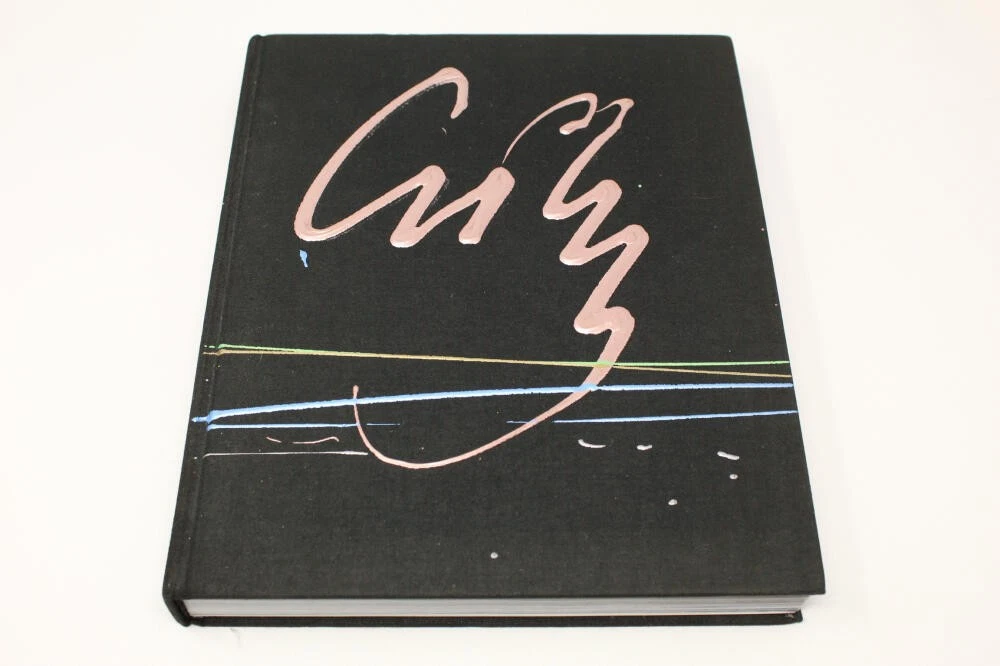 DALE CHIHULY SIGNED AUTOGRAPH W/ PAINT ON BOOK COVER - RENOWNED GLASS SCULPTOR