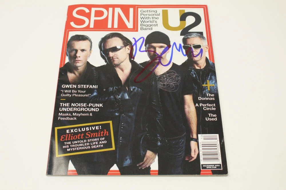 BONO SIGNED AUTOGRAPH SPIN MAGAZINE - U2 FRONTMAN, THE JOSHUA TREE, LEGEND, ACOA