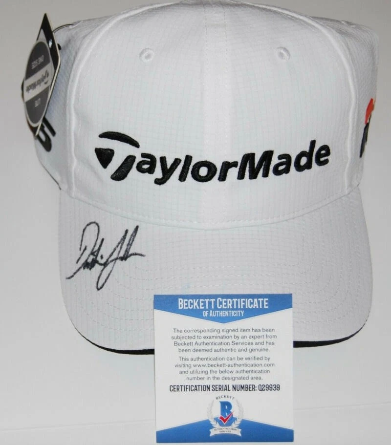 DUSTIN JOHNSON SIGNED AUTOGRAPH TAYLORMADE HAT CAP 2020 MASTERS CHAMPION BECKETT