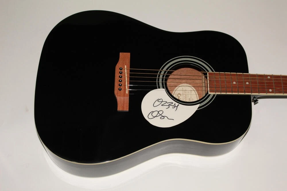 OZZY OSBOURNE SIGNED AUTOGRAPH GIBSON EPIPHONE ACOUSTIC GUITAR BLACK SABBATH JSA