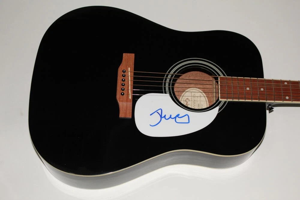 JOHN COUGAR MELLENCAMP SIGNED AUTOGRAPH GIBSON EPIPHONE ACOUSTIC GUITAR w/ JSA