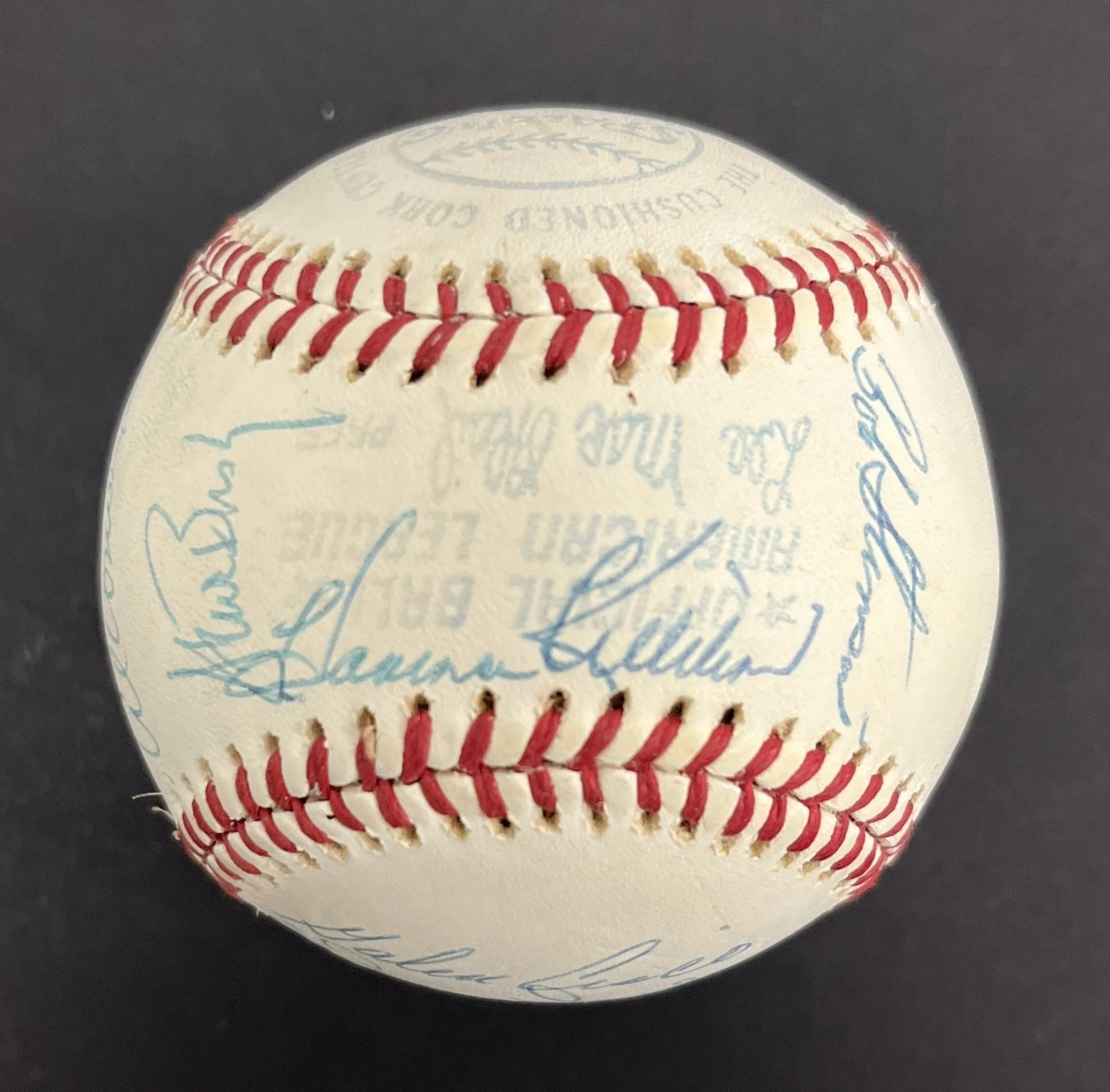 1975 Kansas City Royals Team Signed Baseball George Brett Rookie Beckett COA