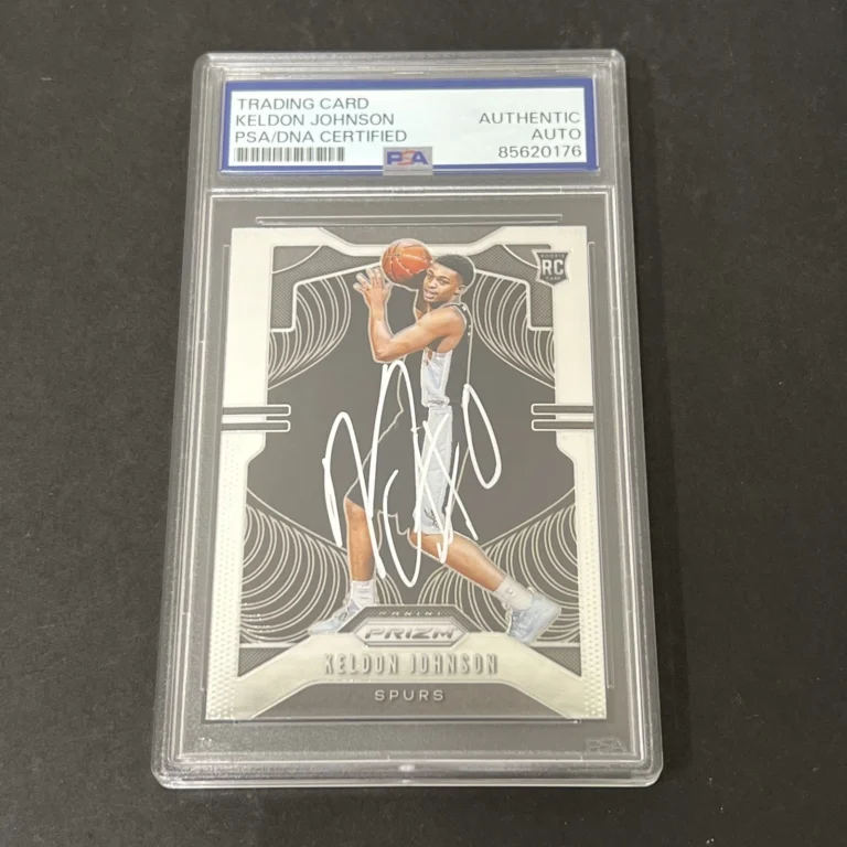 2019 Panini Prizm #273 Keldon Johnson signed card PSA Auto Spurs