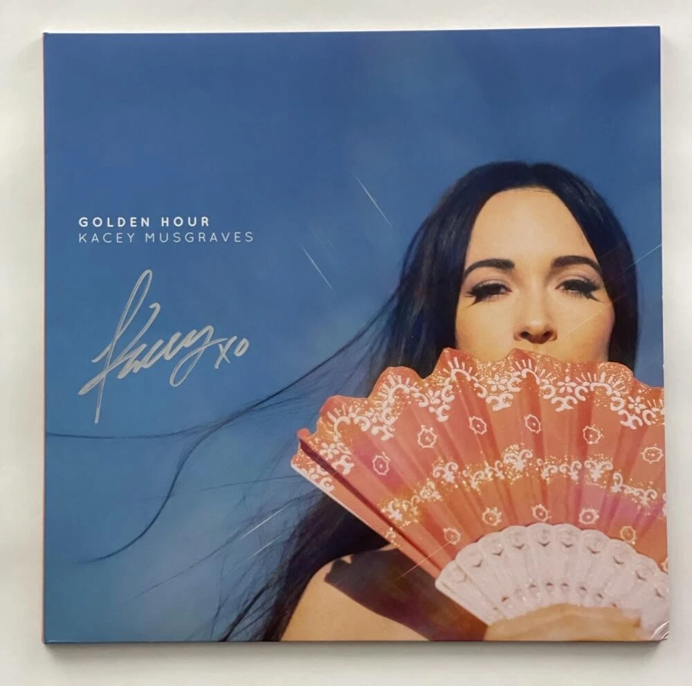 KACEY MUSGRAVES SIGNED AUTOGRAPH ALBUM VINYL RECORD * GOLDEN HOUR HOTTIE W/ JSA