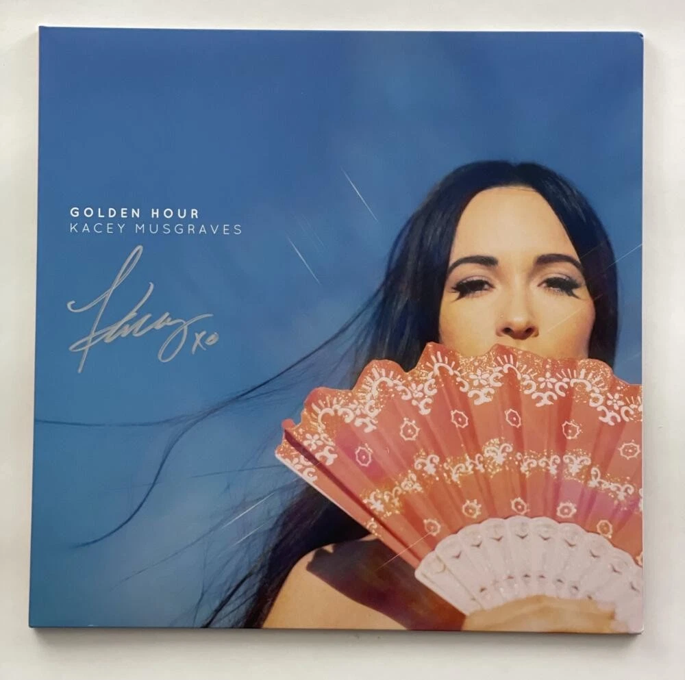 KACEY MUSGRAVES SIGNED AUTOGRAPH ALBUM VINYL RECORD ** GOLDEN HOUR ** RARE - JSA