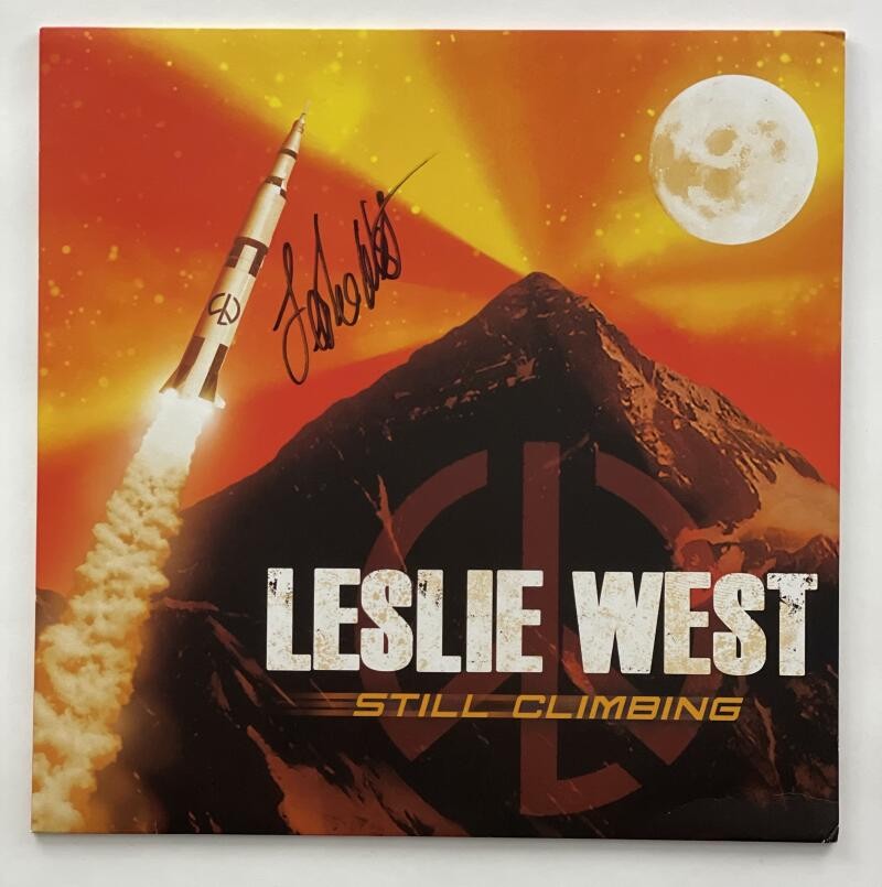 LESLIE WEST SIGNED AUTOGRAPH ALBUM VINYL RECORD - STILL CLIMBING MOUNTAIN W/ JSA