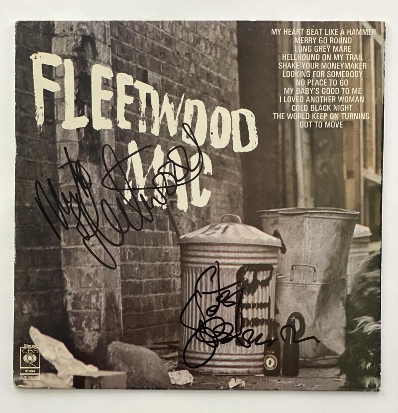 PETER GREEN & MICK FLEETWOOD MAC SIGNED AUTOGRAPH ALBUM VINYL RECORD - W/ JSA