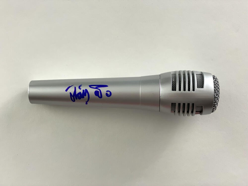 TREY ANASTASIO PHISH SIGNED AUTOGRAPH MICROPHONE MIC – BILLY BREATHES W/ JSA COLLECTIBLE MEMORABILIA