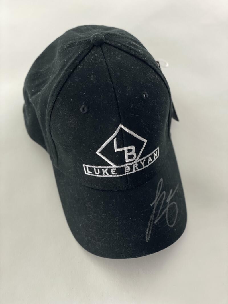 LUKE BRYAN SIGNED AUTOGRAPH BASEBALL CAP HAT - CRASH MY PARTY COUNTRY STAR JSA