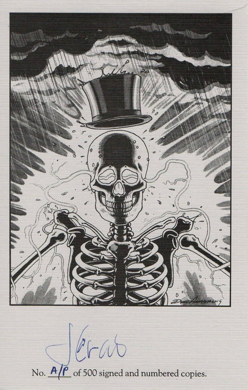 JERRY GARCIA SIGNED AUTOGRAPH 4.5