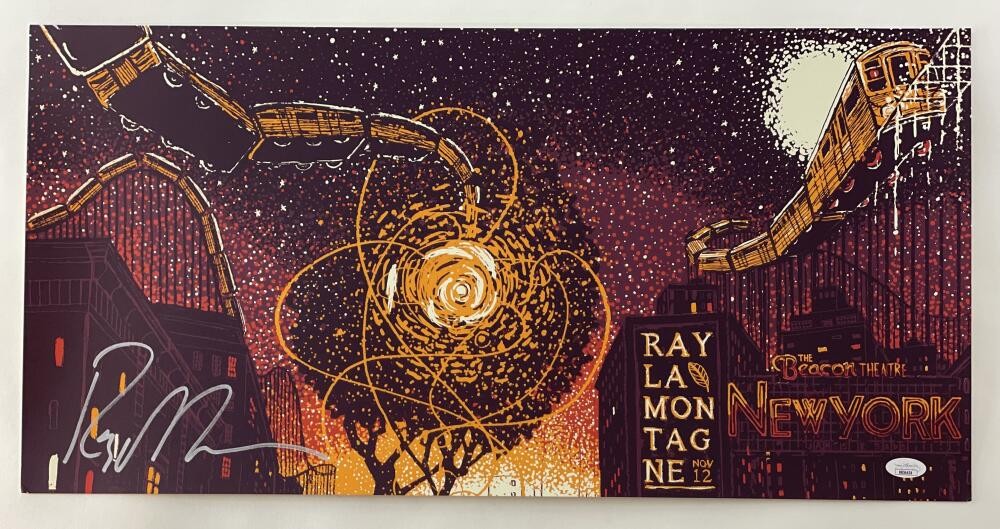 RAY LAMONTAGNE SIGNED AUTOGRAPH 12X24 CONCERT TOUR POSTER NEW YORK 11/12/14 JSA