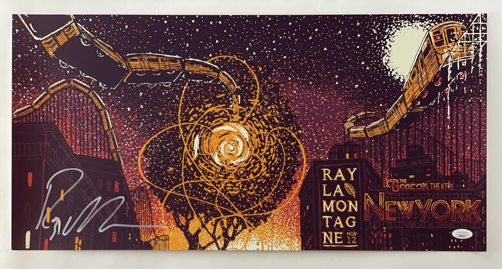 RAY LAMONTAGNE SIGNED AUTOGRAPH 12X24 CONCERT TOUR POSTER - BEACON THEATRE  JSA