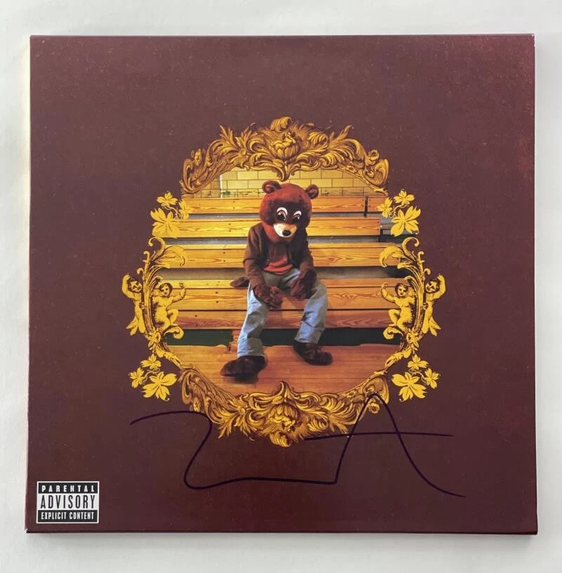 KANYE WEST SIGNED AUTOGRAPH ALBUM VINYL RECORD THE COLLEGE DROPOUT YE YEEZY JSA