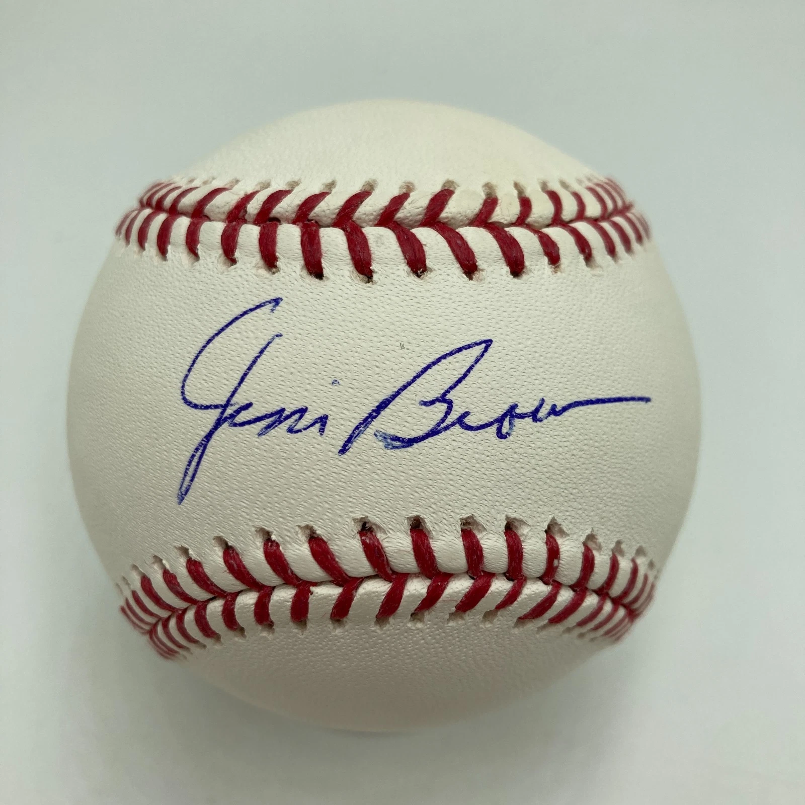 Jim Brown Single Signed Major League Baseball JSA NFL Cleveland Browns HOF