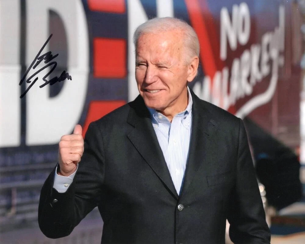 President Joe Biden Signed Autograph 8x10 Photo Photograph w/ JSA COA