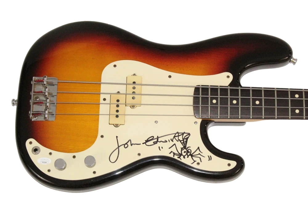 John Entwistle The Who Signed Autograph Bass Guitar w/ Original Art Sketch JSA