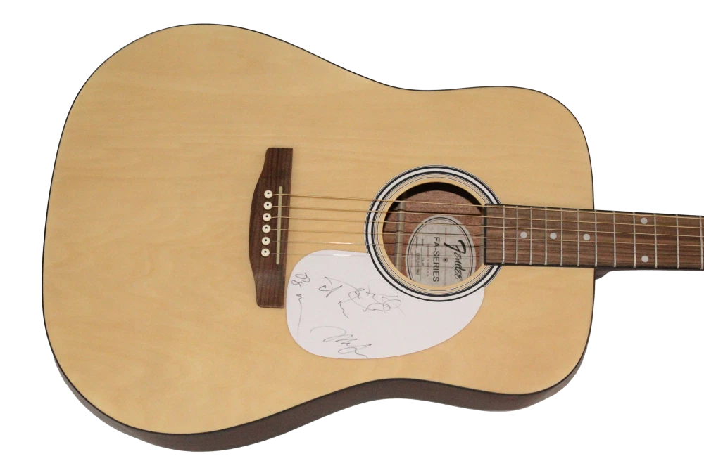 Phish Full Band Signed Autograph Fender Acoustic Guitar - Jon Fishman +3 JSA COA