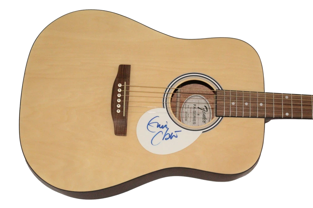 Eric Clapton Cream Signed Autograph Fender Acoustic Guitar the Yardbirds JSA COA