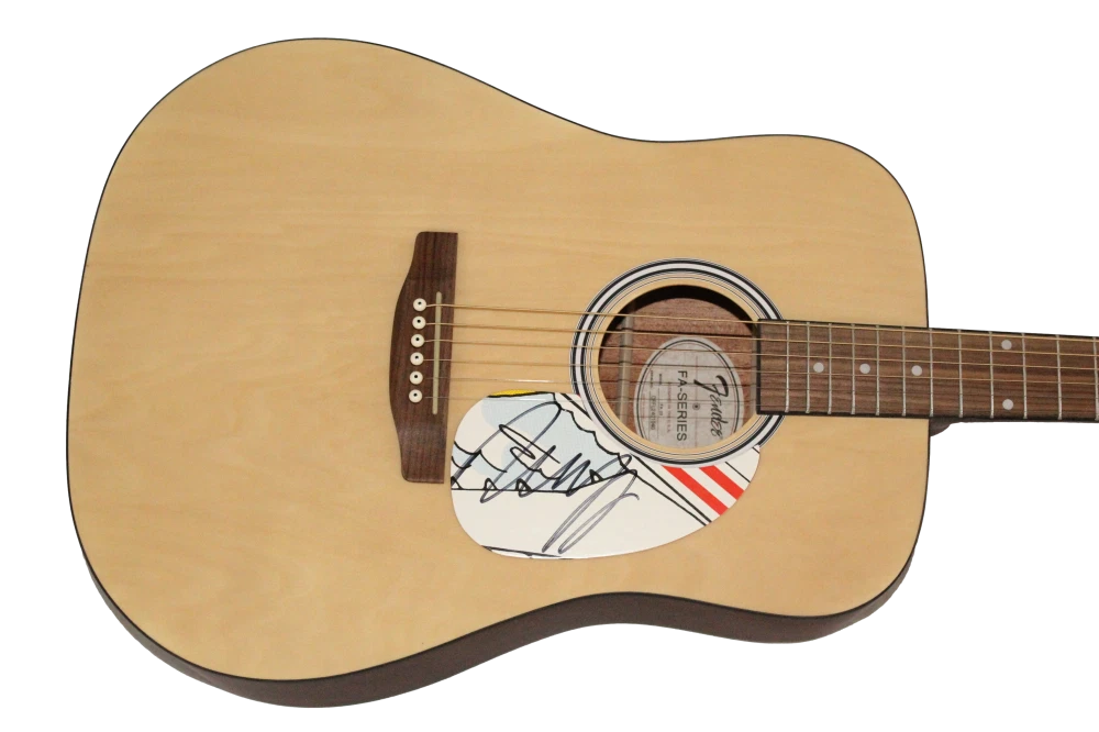 Neil Young Crazy Horse CSNY Signed Autograph Fender Acoustic Guitar w/ JSA COA