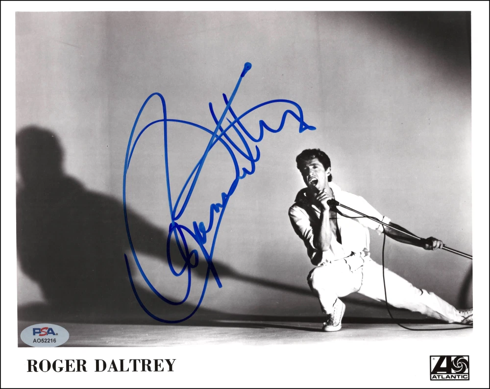 Roger Daltrey The Who Signed Autograph Original 8x10 Promo Photo w/ PSA COA