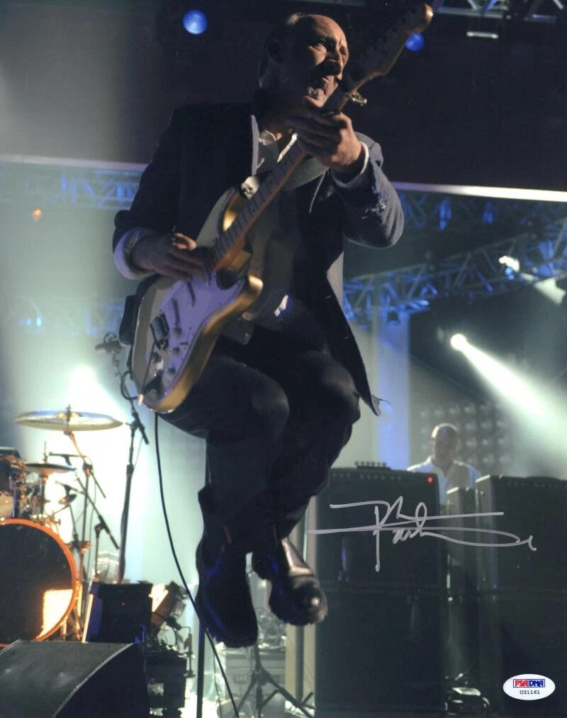 Pete Townshend The Who Signed Autograph 11x14 Photo - Full Signature w/ PSA COA