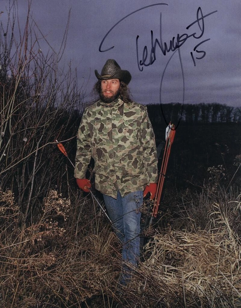 Ted Nugent Signed Autograph 11x14 Photo - Cat Scratch Fever Rock Rebel JSA COA