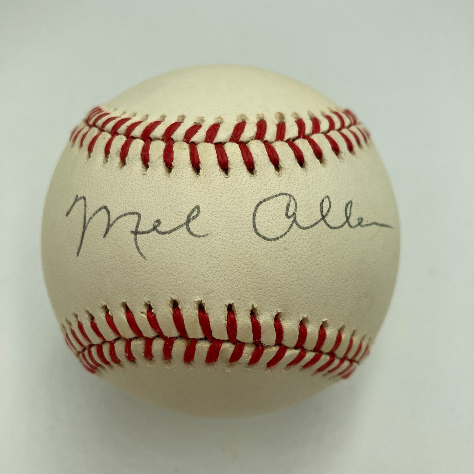 Mel Allen Signed Official American League Baseball PSA DNA COA